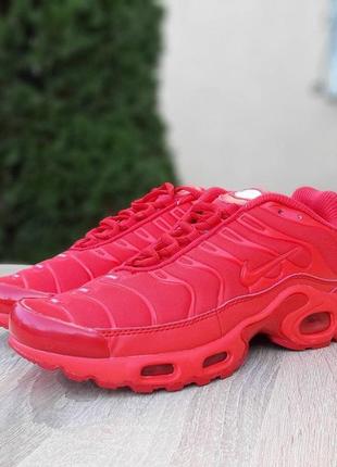 Nike tn plus total red мужские кроссовки найк красные полностью 41-443 фото