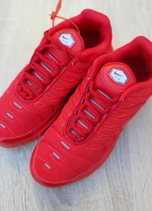 Nike tn plus total red мужские кроссовки найк красные полностью 41-446 фото