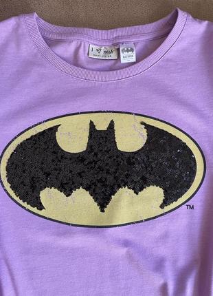 Фіолетова футболка batman від next3 фото