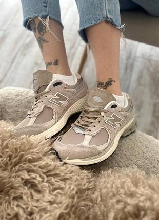 Унисекс new balance 2002r driftwood натуральная замша/текстиль3 фото