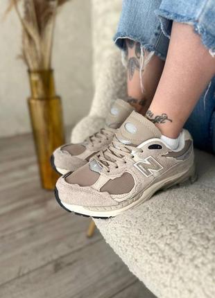 Унисекс new balance 2002r driftwood натуральная замша/текстиль9 фото