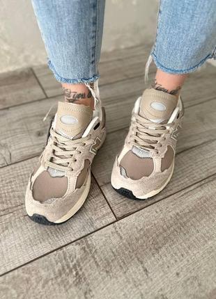 Унисекс new balance 2002r driftwood натуральная замша/текстиль6 фото