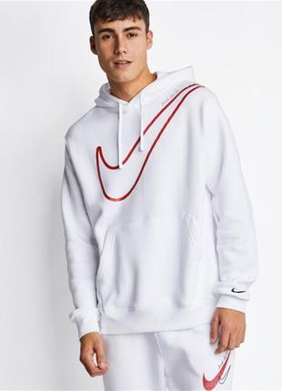 Оригінальний hoodie nike swoosh white