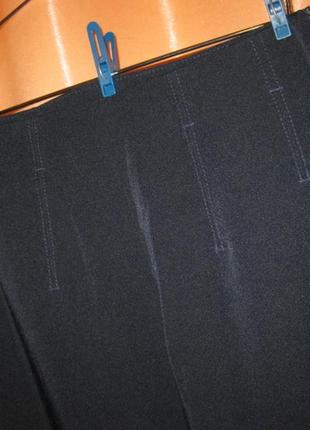 Гладкие штаны брюки классические прямые регуляр без карманов замочек сбоку 38 в офис на работу9 фото