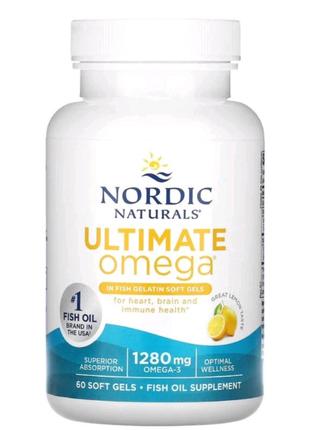 Ultimate omega, омега-3 кислоты, с лимонным вкусом,