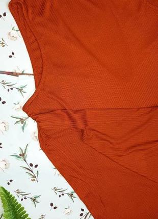🎁1+1=3 фірмова трикотажна блуза блузка even&odd у рубчик оверсайз, розмір 46 — 486 фото