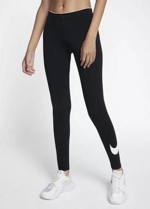 Nike sportswear leggings club logo лосины, леггинсы