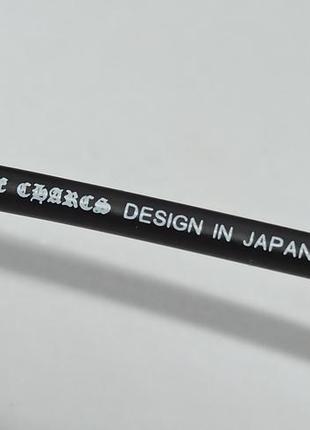 Chrome hearts очки маска мужские солнцезащитные линзы серо синий градиент поляризированые в серебристом металле6 фото