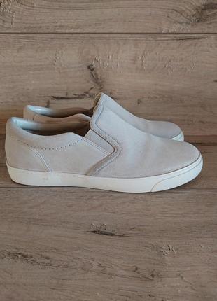 Мокасины слипоны кларкс clarks 39 р 25,5 см замш