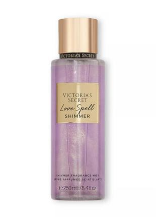 Спрей міст для тіла з шимером victoria’s secret love spell оригінал2 фото