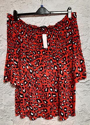 Класна трикотажна блузочка великого розміру 22-24