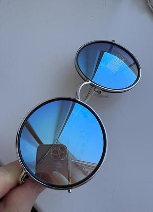 Сонцезахисні круглі окуляри gian marco venturi дзеркальні3 фото