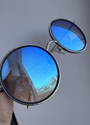 Сонцезахисні круглі окуляри gian marco venturi дзеркальні6 фото