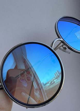 Сонцезахисні круглі окуляри gian marco venturi дзеркальні5 фото