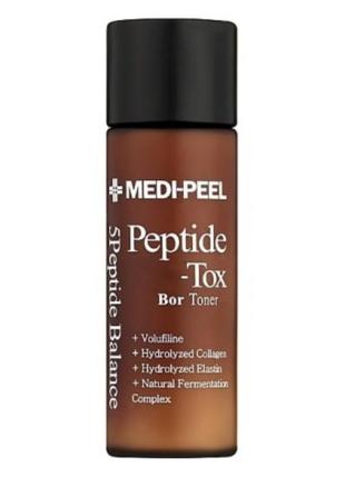 Тонер для лица антивозрастной medi-peel peptide-tox bor toner, 30 ml1 фото