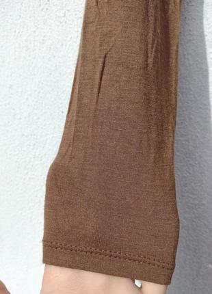 Мягенькое коричневое платье джемпер италия8 фото