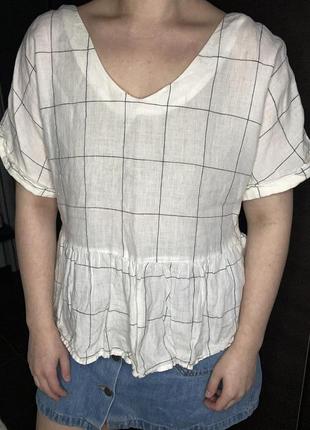 Блуза с баской mango2 фото