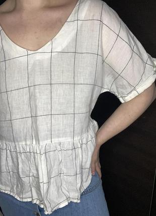 Блуза с баской mango4 фото