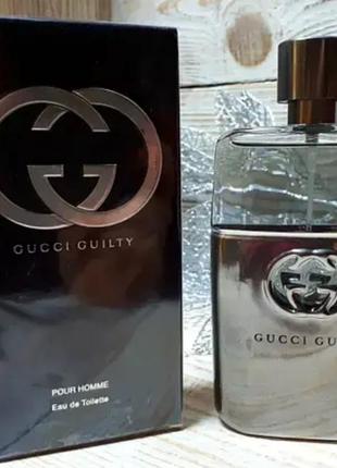 Мужская туалетная вода gucci guilty pour homme (провокационный, опасный аромат)
