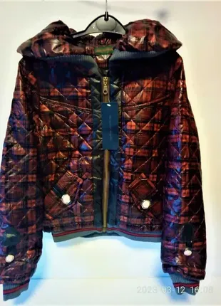 Куртка стеганная девочки-подростка осень без капюшона демисезонная весна 2 цвета р.м.l,xl3 фото