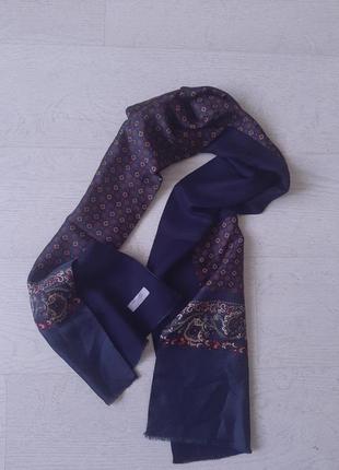 Шикарный итальянский шерстяно шёлковый  шарф