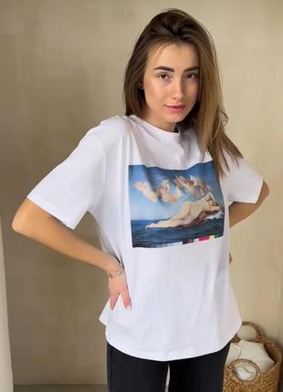 Крутая футболка zara с картиной знаменитого художника!3 фото