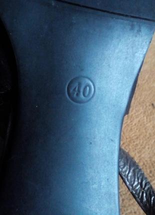 Кожаные туфли с открытим задником5 фото