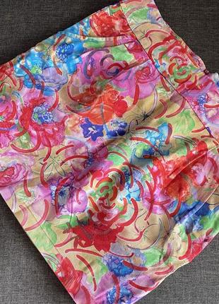 Котоновая юбка с карманами