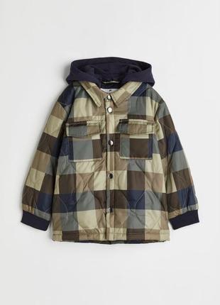 H&m стильная легкая куртка ветровка с капюшоном 98/104,110/116, 134/1401 фото