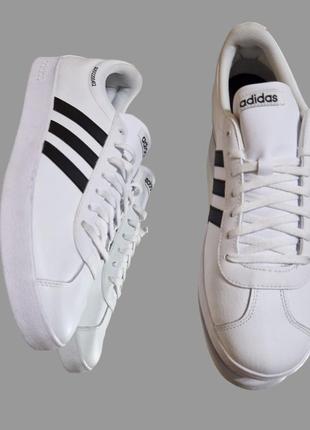 Оригінал. кросівки adidas v court 2.0 da9868 white нат.шкіра/еко-шкіра р.14(us).