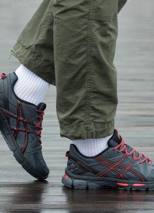 Кросівки asics gel-kahana 8 grey\red2 фото