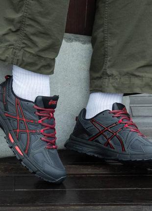 Кросівки asics gel-kahana 8 grey\red1 фото