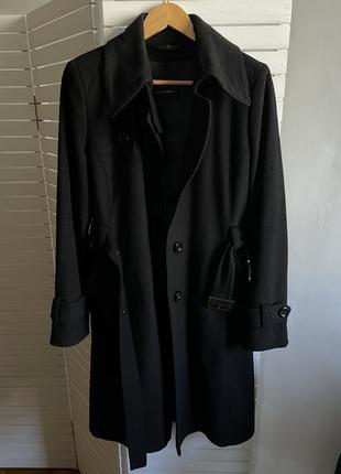 Пальто черное м/л1 фото