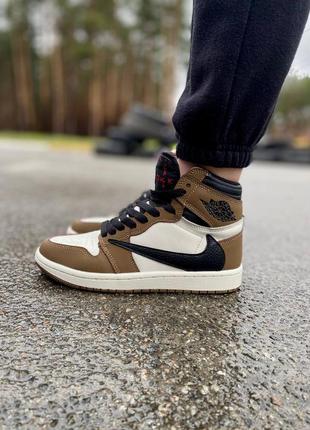 Женские кроссовки jordan retro 1 guo люкс качество