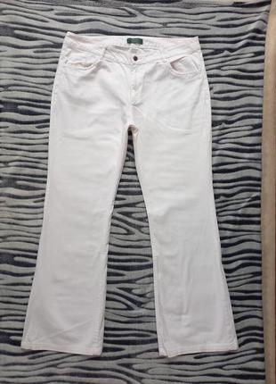 Брендовые белые джинсы палаццо трубы с высокой талией la redoute, 18 размер.