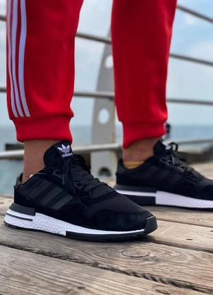 Мужские кроссовки  adidas zx 500 rm black