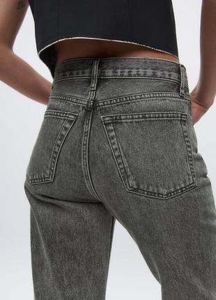 Жіночі джинси на середній посадці straight leg zara4 фото
