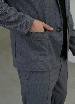 Чоловічий костюм піджак і брюки кашемір3 фото