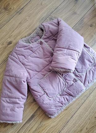 Курточка с искусственным мехом zara