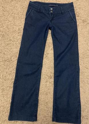 Синие джинсы классические клеш брюки dromedar 293 фото