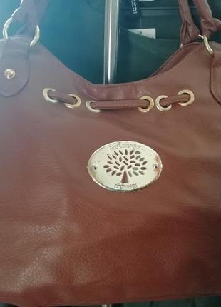 Кожаная женская сумка mulberry