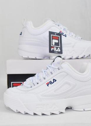 Fila disruptor ii 2 оригинал, женские кроссовки фила белые