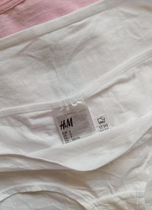 Хлопковые трусики слипы h&amp;m3 фото