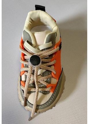 Кросівки дитячі "hе" сіро-оранжеві4 фото
