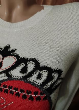 Женский свитер с люрексом3 фото
