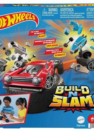 Ігровий конструктор хот вілс буд і ламай hot wheels build 'n slam kids games hlx913 фото