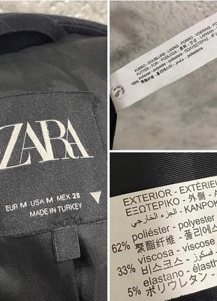 Чорний класичний піджак zara жіночий7 фото