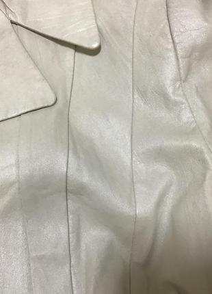 Куртка пиджак  женский  тренч натуральная кожа р. 48-523 фото