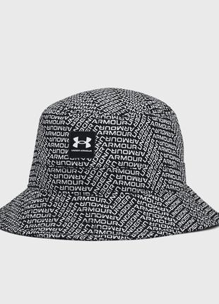 Under armour мужская черная панама с узором men's ua sportstyle bucket