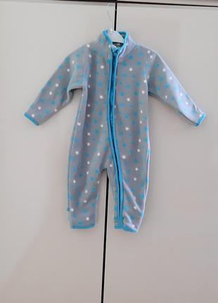 Флисовый человечек, ромпер слип impidimpi 62-68 размера.